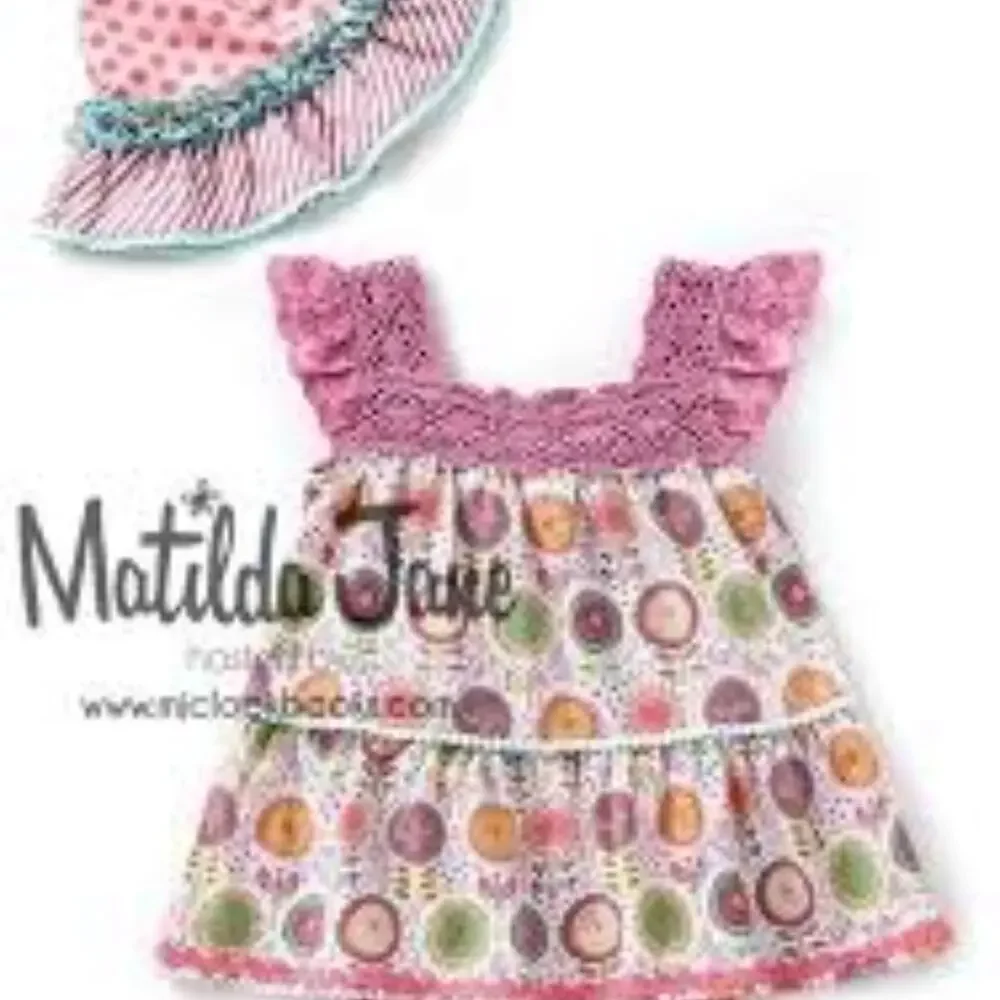 Matilda Jane Girls Romper - By the Seashore Bubble w/ Hat 18-24M - Picture 2 of 6